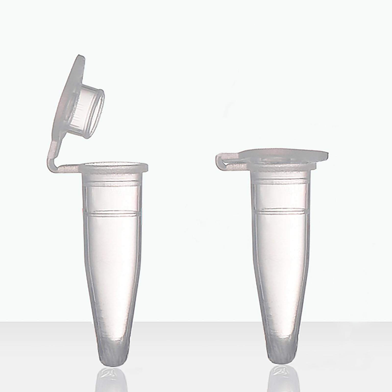0.2ml Microcentrifuge Tube - PCR Tube with Flat Cap(1000pcs),Graduated-Polypropylene Plastic