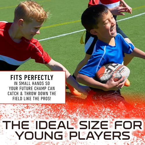 Image of Franklin Sports NFL Team Mini Footballs - Youth 8.5 inch Official NFL Licensed Football + Air Pump Set