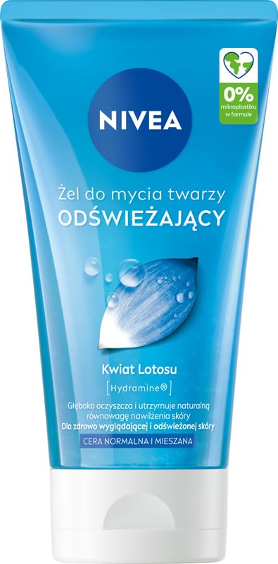 NIVEA Gel de limpieza facial refrescante para pieles normales y mixtas, 150 ml