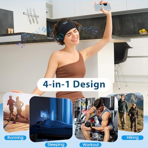 ZHENYEMEI Sleep Headphones Wireless Bluetooth 5.4 Headband, Sports Earphones Sleep Earbuds - image 8