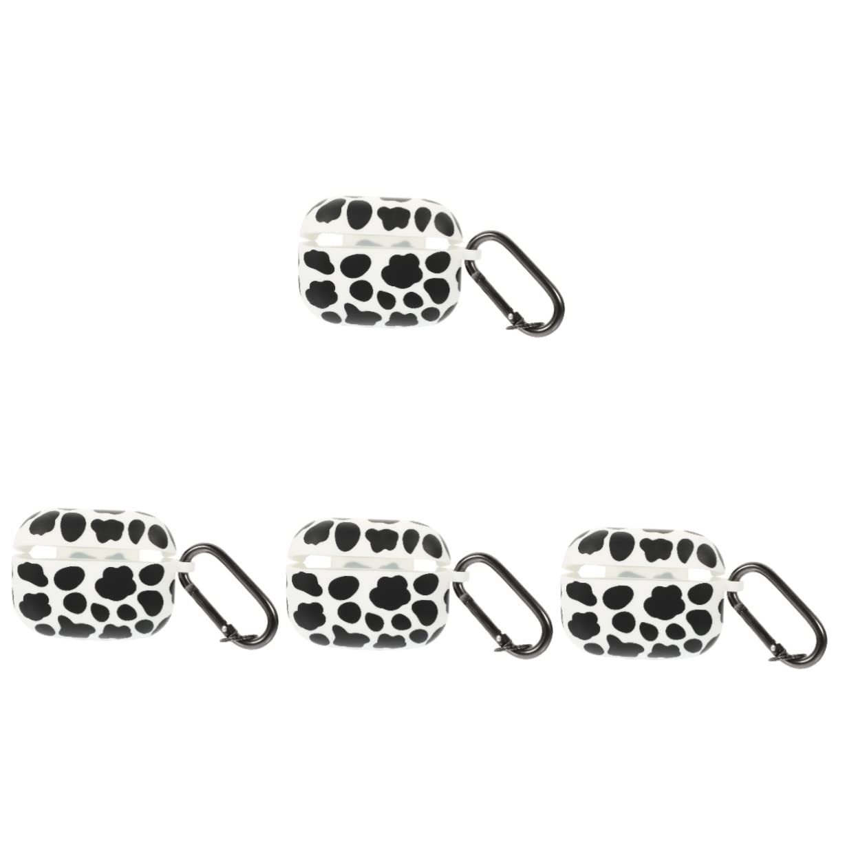 DOITOOL 4 Fundas para Auriculares con Estampado De Vaca Accesorios Organizadores Medidores De Silicona para Orejas Fundas para Auriculares Auriculares sobre La Oreja Decoración