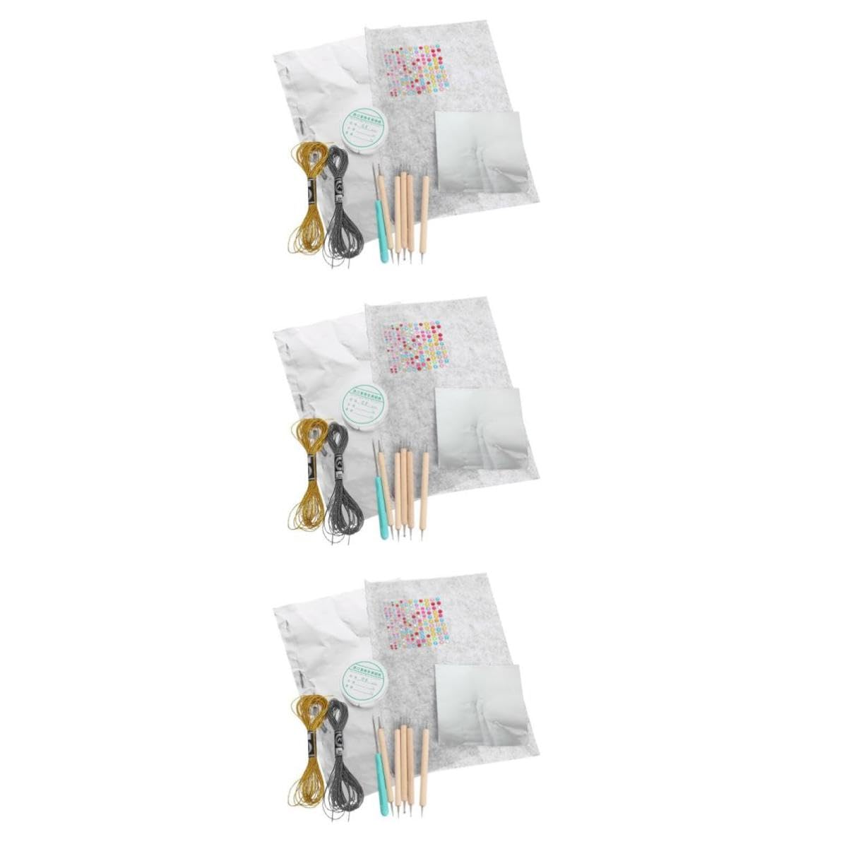 Beaupretty 3 Set Fogli in Foglia Oro Metallizzati per Lavoretti Natalizi