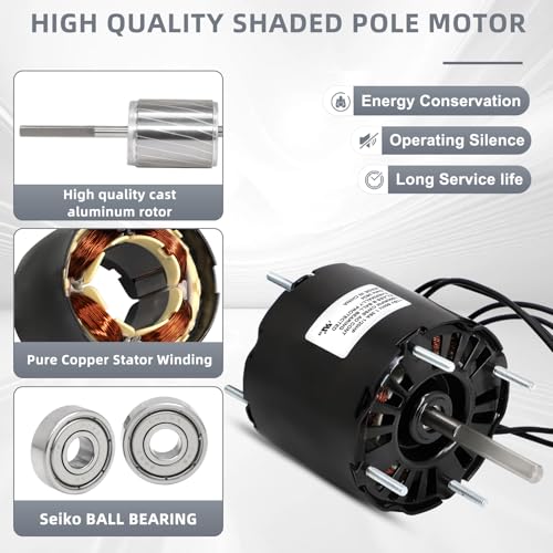 Image of Criditpid 3.3-Inch General Purpose Motor Replacement for Fasco D132, Dayton 161M08.