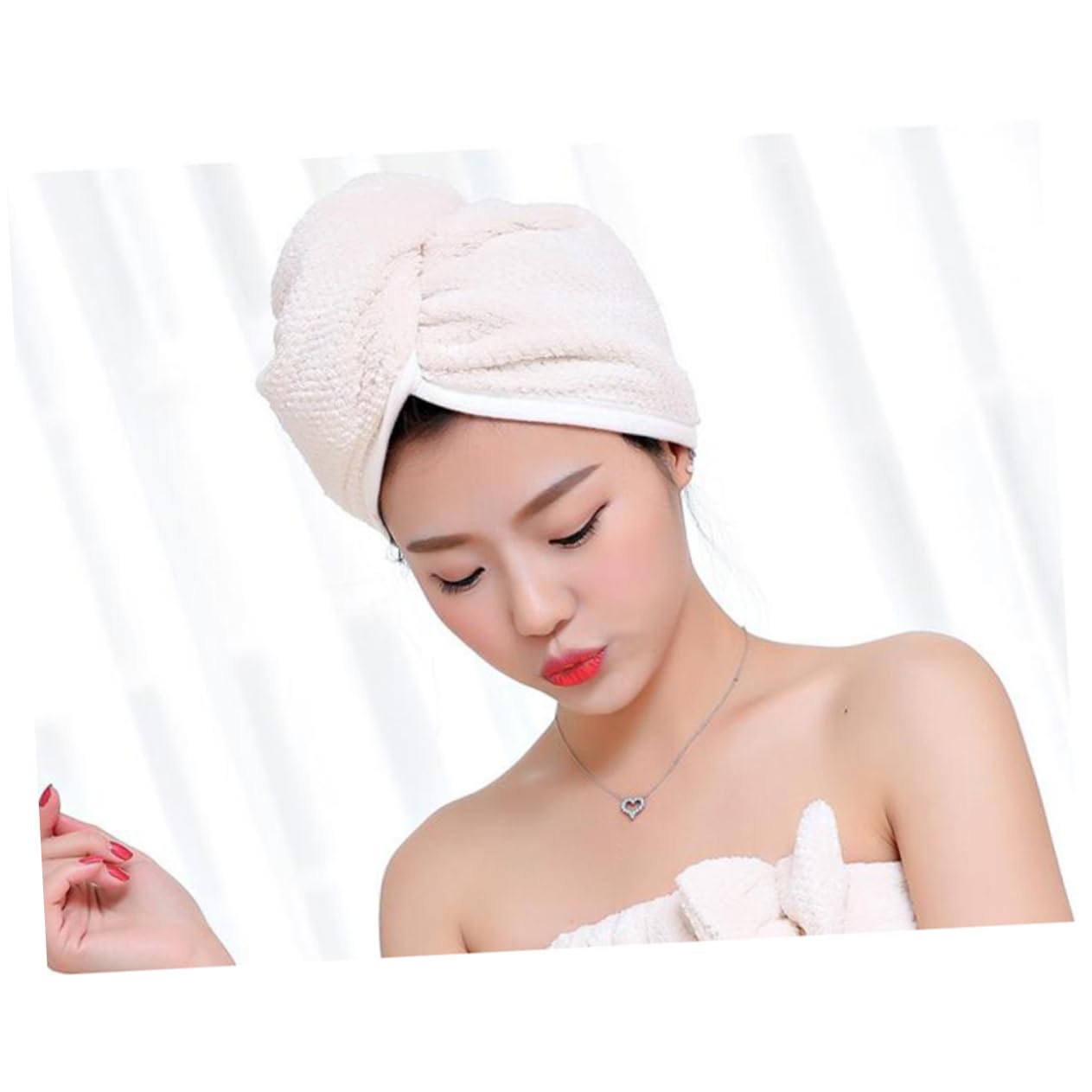 Beavorty 4piezas Toalla De Microfibra para Secado Rápido Gorro Absorbente para Cabello Húmedo Aleatorios para Uso Casa y Viajes