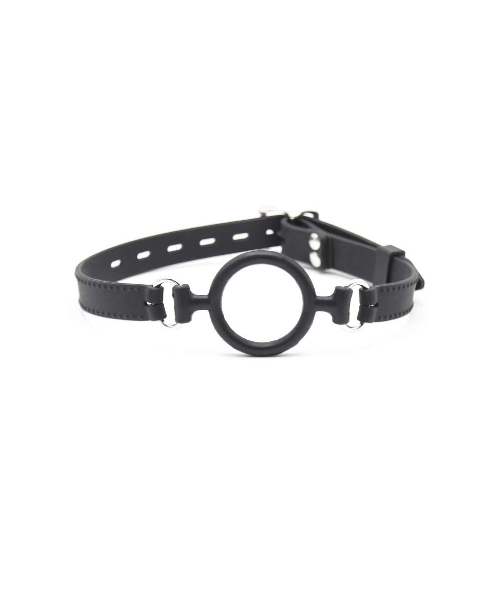 Open Mouth Gag O-Ring Gag Restraints, Head Harness Restraint Mouth O-Ring Gag Oral Fixation