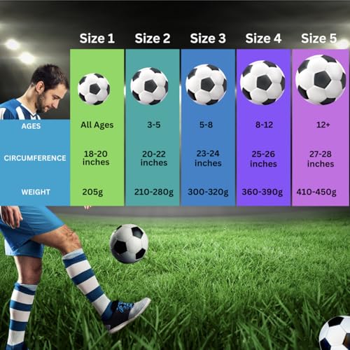 Image of Football Size 5 | Football for Adults Match Ball | Indoor Outdoor Training Foot Ball | Original Ball for Kids & Adults | Football ballsize 5 | with pin