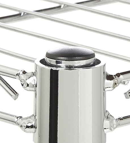 AmazonBasics 4-Shelf Adjustable, Heavy Duty Storage Shelving Unit (350 lbs loading capacity per shelf), Steel Organizer Wire Rack, Chrome (36L x 14W x 54H)