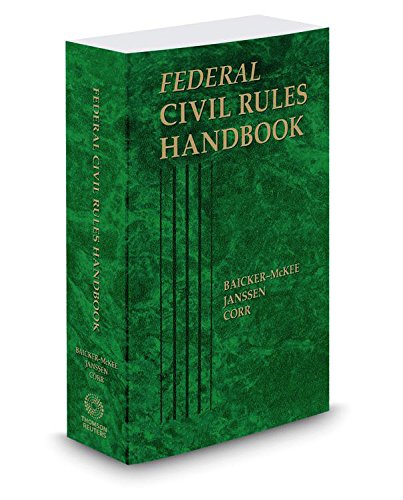 Federal Civil Rules Handbook, 2016 ed. 0314635394 Book Cover