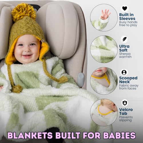 Image of Buckle Me Baby Cozy Car Seat Blanket -Wearable Car Seat Blankets for Babies