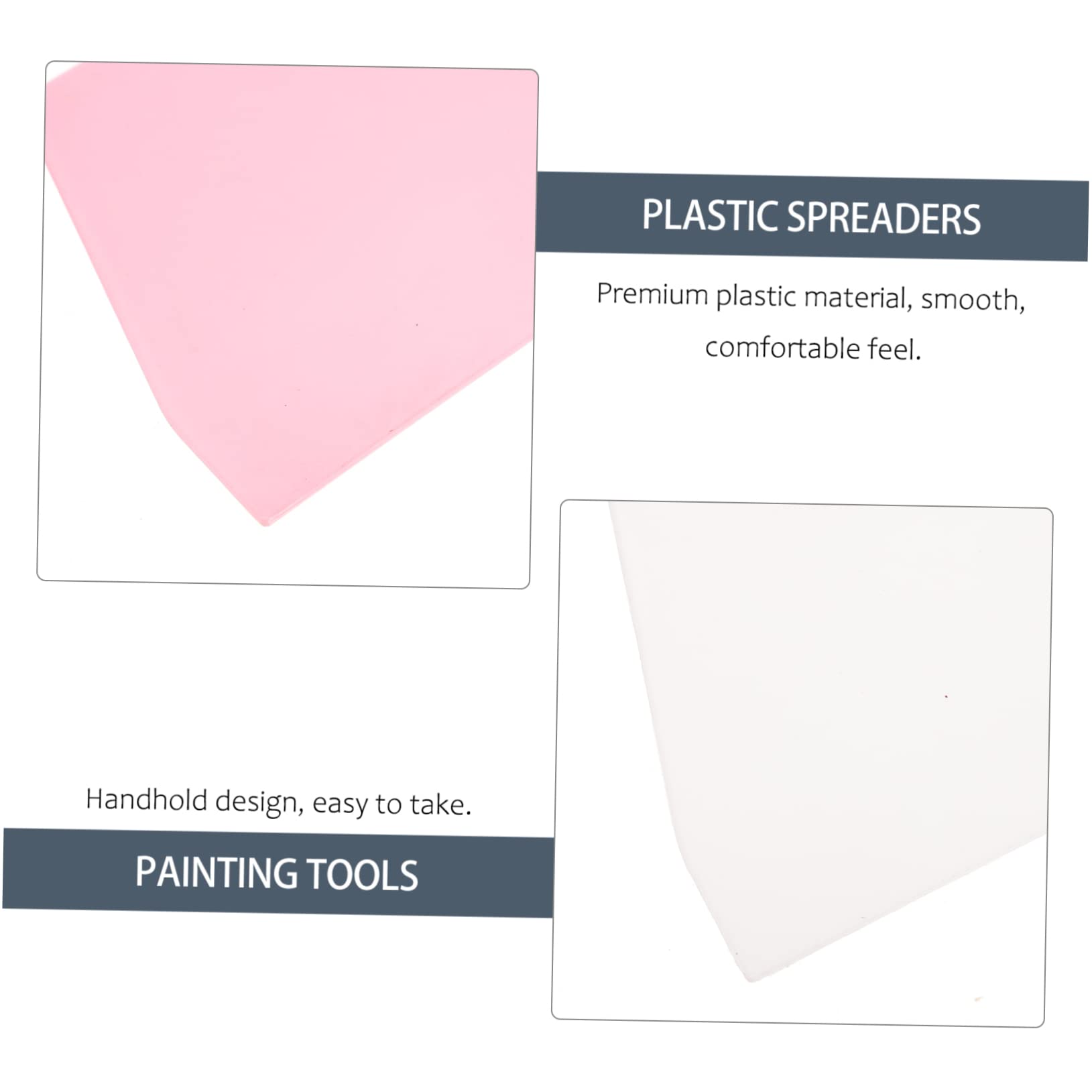 HOODANCOS 12pcs Plastic Spreaders for Drawing - Painting Tools Lightweight Reusable Easy to Store Ideal for Artists