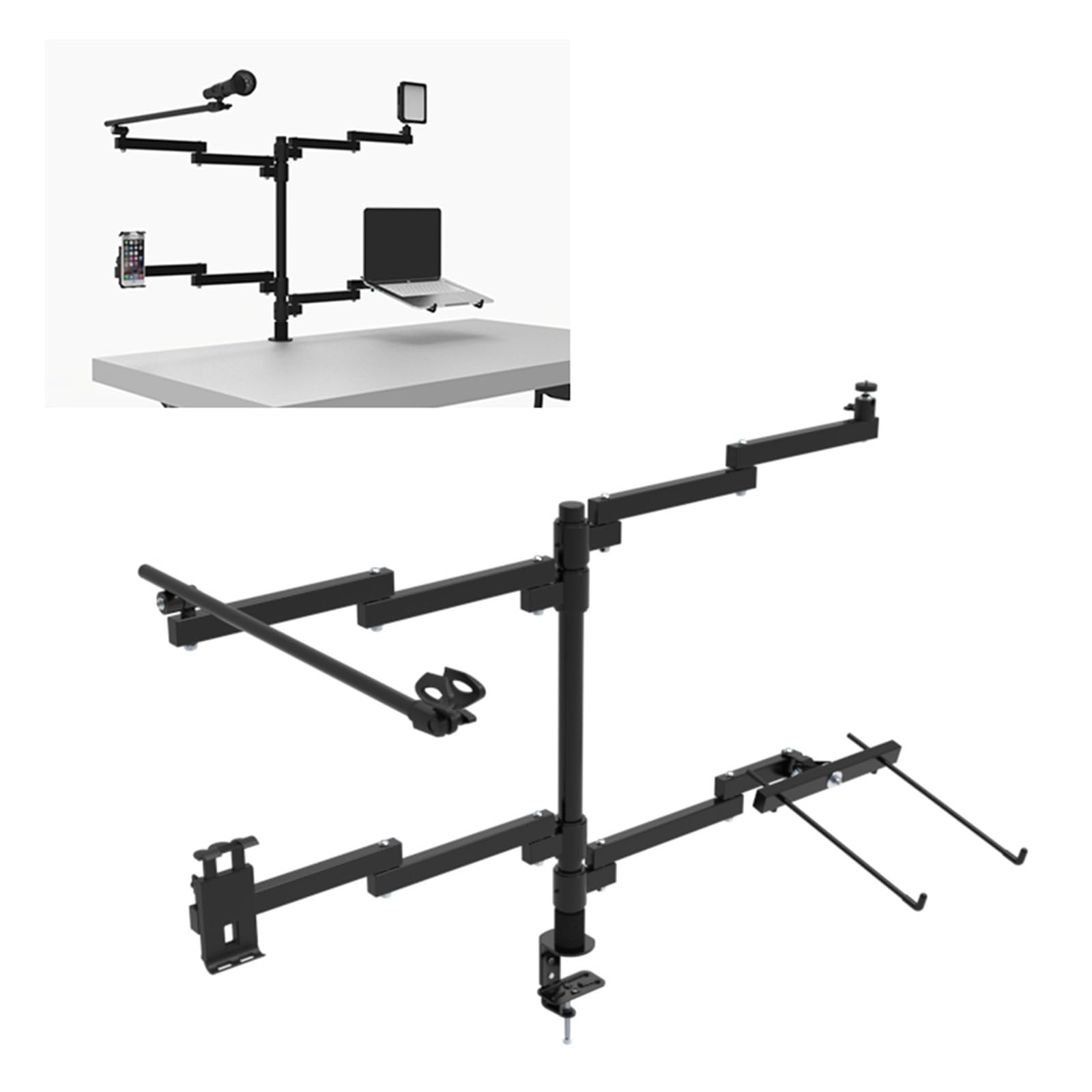CZPBXOX Laptop Mobile Phone Tablet Live Broadcast Stand Universal Desktop Multi-Camera Game Heightening Bracket S786-2
