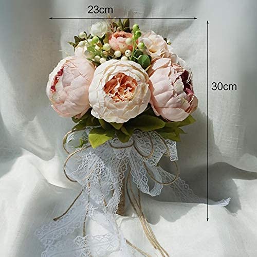 Amazon.co.jp: ウェディングブーケレトロ素朴なスタイルの花嫁の花嫁