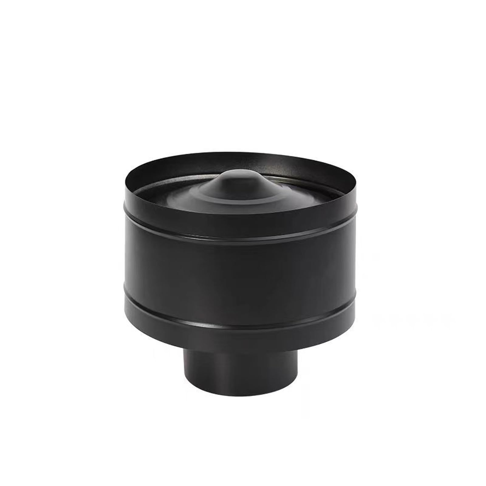 Sombrerete para chimenea redondo negro ideal para optimizar la ventilación en el hogar