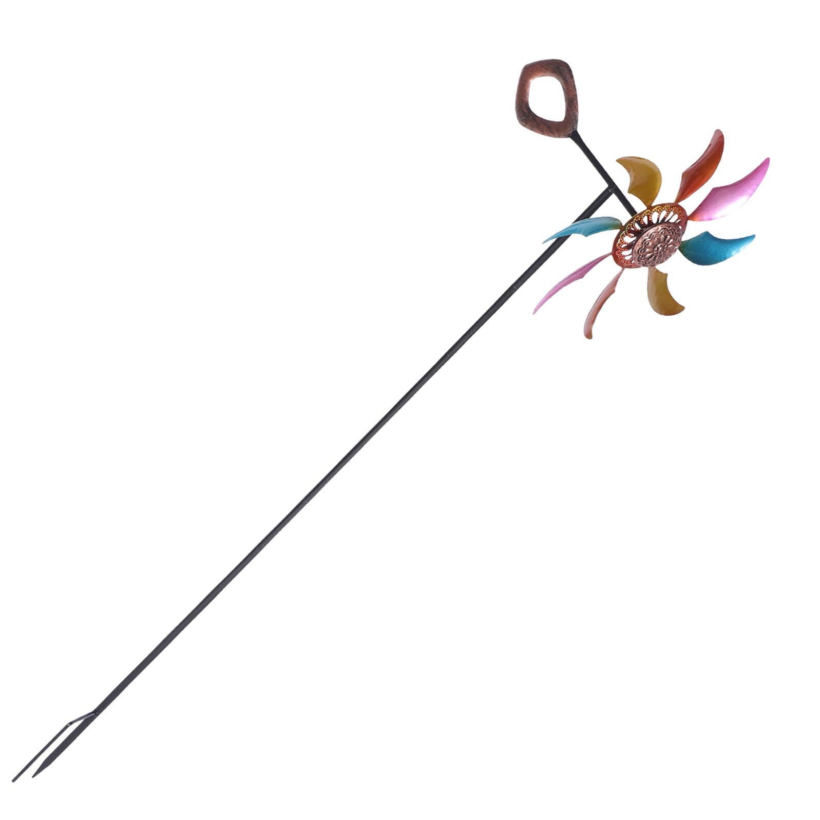 Housoutil Molinillo de Viento de Metal para Decoración de Jardín y Patio Diseño Delicado y Fácil de Usar, Adecuado para Césped y Espacios al Aire Libre