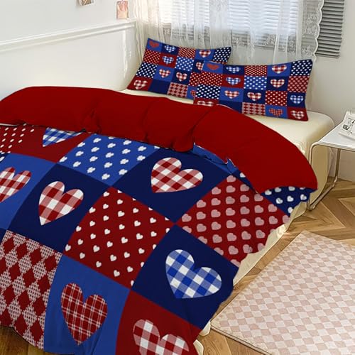 Housse de couette 200x200 rétro en microfibre douce avec fermeture éclair - 3