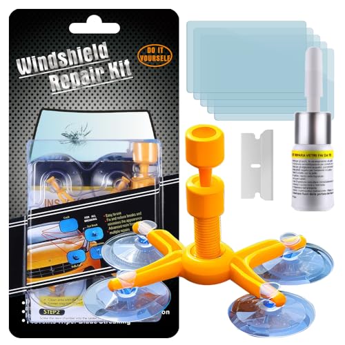 Manelord Car Kit Reparation Pare Brise, Résine Pare Brise de Réparation Pare-Brise, pour Réparer Les Éclats de Fissure de Pare Brise Voiture