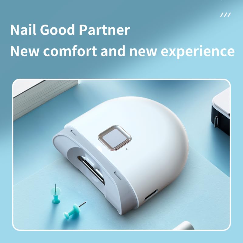 U ANNPER Automatic Electric Nail Clipper with Nail Scraps Storage USB Rechargeable Safety Fingernail Trimmer for Seniors Children Kids and Caregivers
