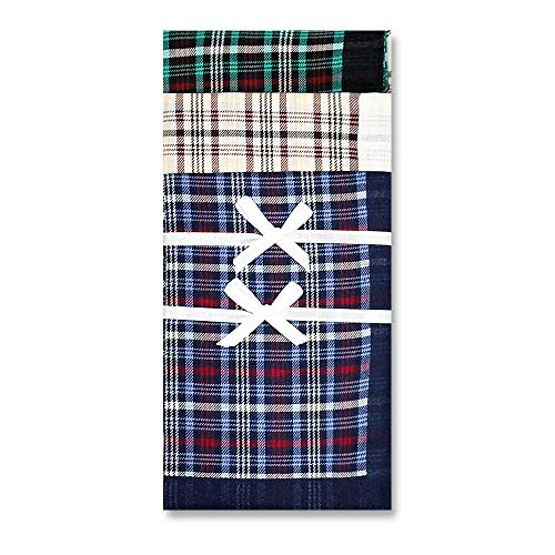Pure Cotton Men's Soft Handkerchiefs Assorted Color Pack of 6 Gift Set by Zenssia - Thumbnail 4