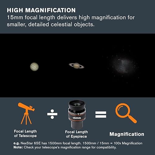 Miniatura 4 de Celestron Ultima Edge - Ocular de campo plano de 0.591in - 1.25 pulgadas