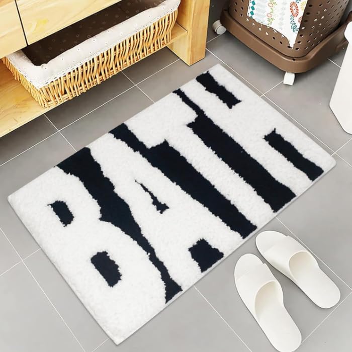 Amazon.co.jp: 【rug040】モノトーン タフティング 玄関マット 浴室