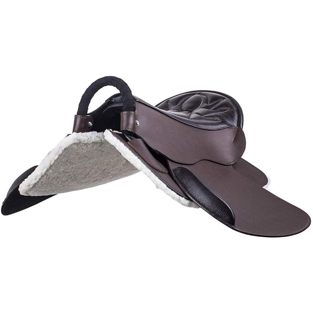 All Purpose Leather English Riding Horse Saddle Starter Kit Equestrian Supplies Tourists Saddle Army Saddle Saddle Handle Saddle Wing Suitable For Tourists And Beginners