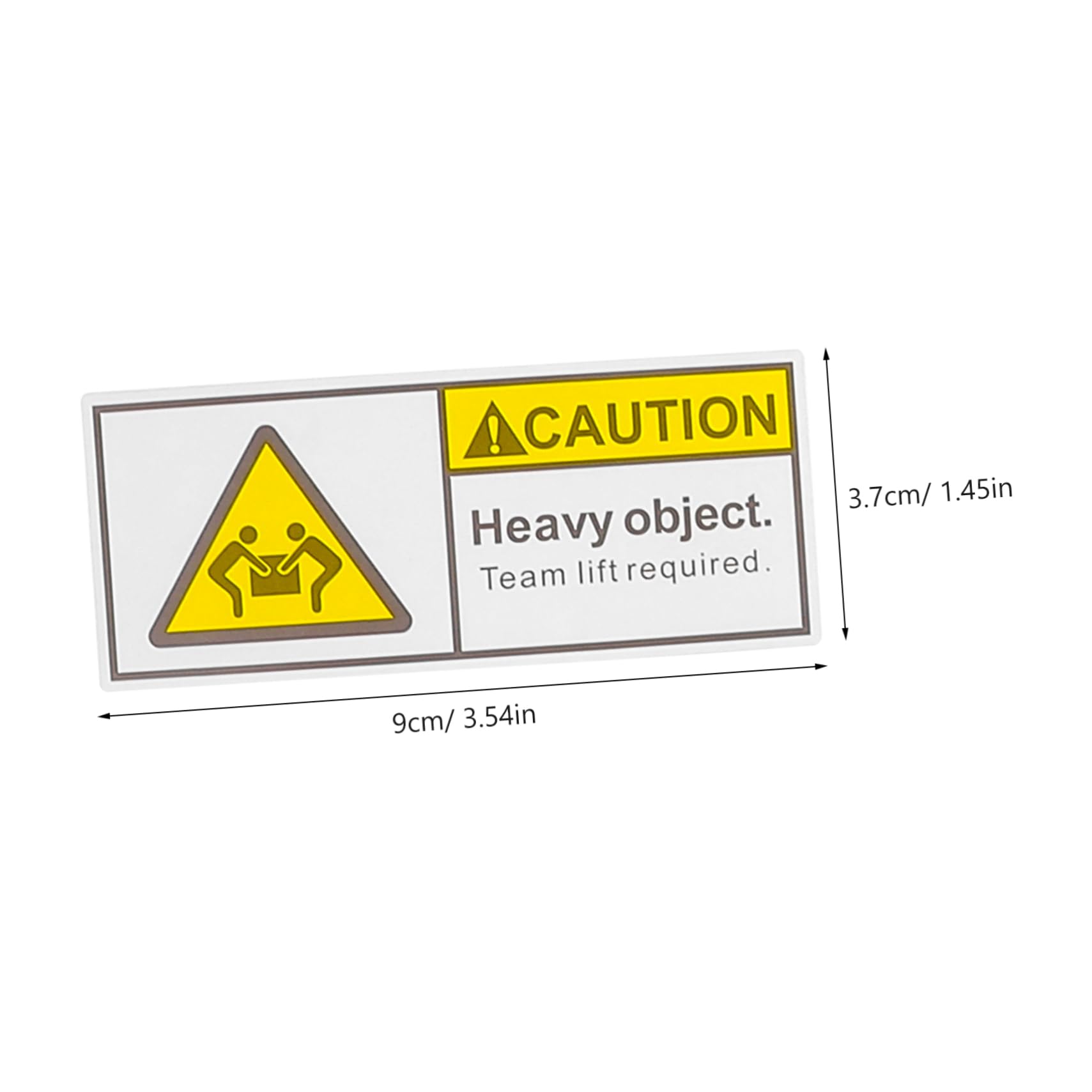 PRETYZOOM 4 Rouleaux Étiquettes Adhésives Avertissant des Objets Lourds Autocollants de Levage Équipe pour Expédition Étiquettes par Rouleau pour Logistique Gestion Entrepôt