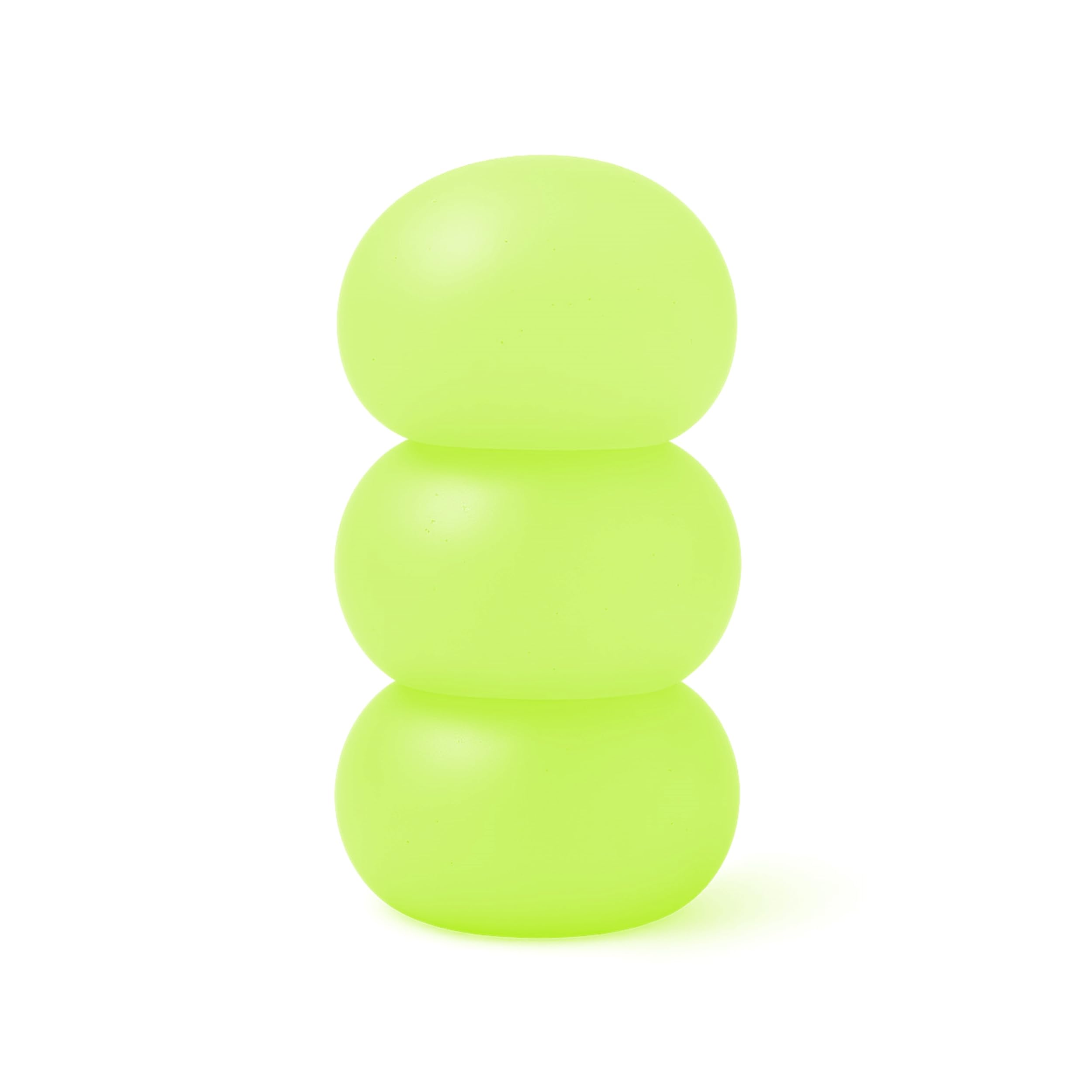 Squishy Stress Balls 3-Pack, Ultra-Soft Memory Gel Fidget Toys for Adults & Teens, High Density Sensory Balls for Anxiety & Stress Relief, Green
