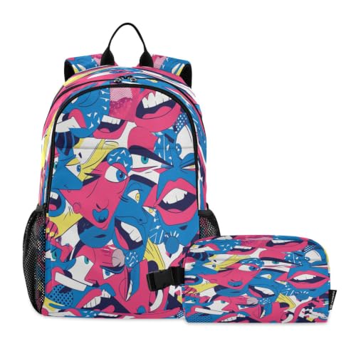 Sac à dos enfant dessins animés avec sac à lunch isotherme voyage étudiant garçon