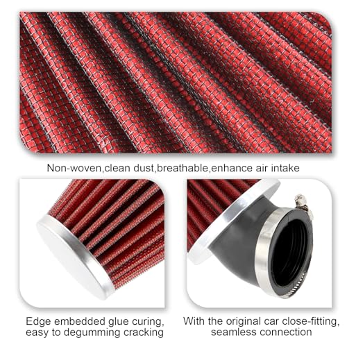 Image of 48mm 49mm 50mm High Performance Motorcycle Air Filter Breather for Custom Assembly Honda Yamaha Suzuki Kawasaki ATV SSR TTR Dirt Bike Pit Mini GY6 AJS Scooter Moped Racing