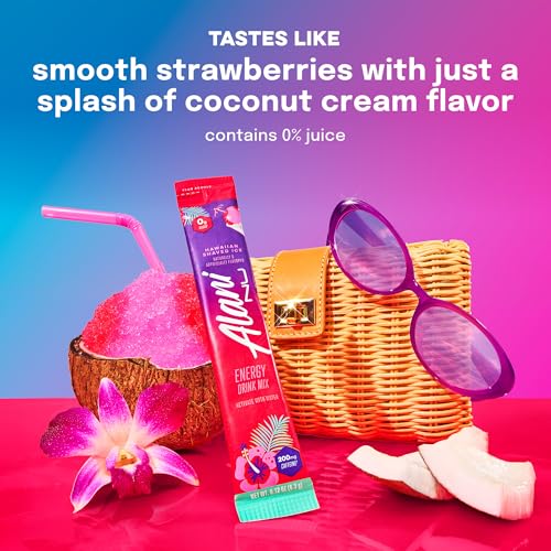 Image of Alani Nu HAWAIIAN SHAVED ICE, Energy Sticks Drink Powder, 200mg Caffeine, Pre Workout Performance with Antioxidants, On-The-Go Drink Mix, Biotin, B Vitamins, Zero Sugar, 5 Calories, 10 Pack
