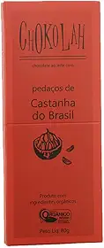 Chocolate ao leite com pedaços de castanha do Brasil CHoKolaH 80g