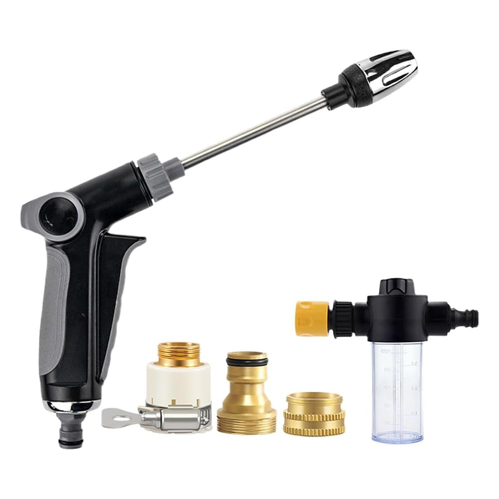 Jnchdghwa As Shown High Pressure Water Nozzle Adjustable Garden Sprayer Blast Connector Light Weight Outdoor Cleaning Tool Car Washing Tool