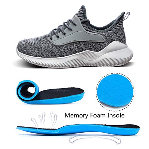 Image of Akk Womens Walking Shoes - Slip On Tennis Running Shoes Memory Foam Lightweight Work Sneakers for Indoor Outdoor Gym