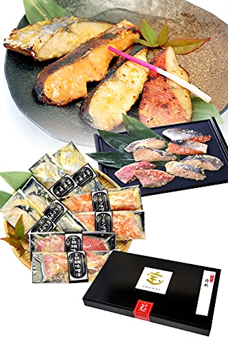 内祝い ギフト 無添加 西京漬け 魚 詰め合わせ プレゼント 4種8切 セット 【冷凍】 西京焼き 金目鯛 銀だら サーモン さわら 味噌漬け 越前宝や お返し 人気