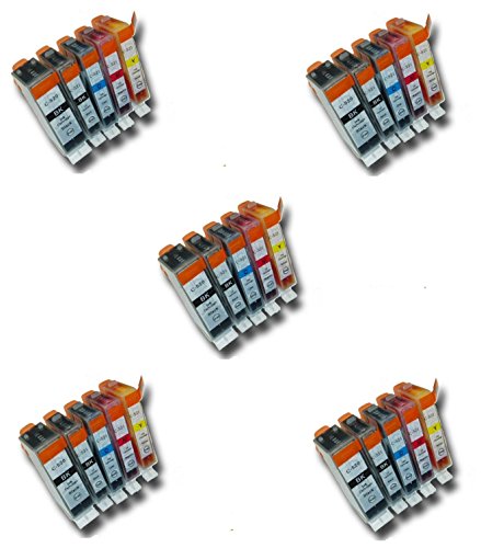 Lot De 10 Cartouches Encre Compatible Canon MP540 PGI520/521 + Puce - Neuf