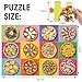 Jumbo Floor Puzzle for Kids,48 Piece Pizza Jigsaw Puzzles,Learning Educational Foods Toys for Toddlers Ages 3-5,Colorful Design Children Gift for Boy Girl Ages 4-8