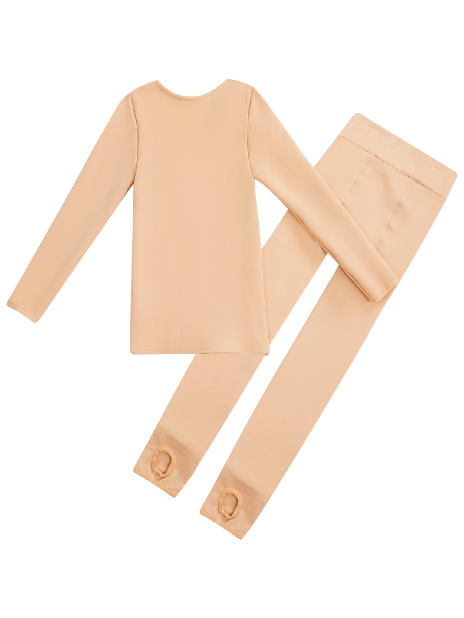 Conjunto de ropa interior térmica para niña, camiseta térmica de manga larga, con calzoncillos térmicos, ropa interior de esquí, entrenamiento deportivo