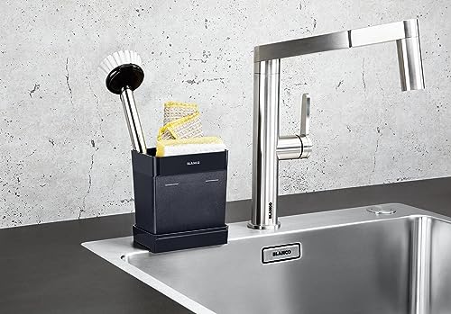 BLANCO Worktop Organizer Container | Behälter Set für die Aufbewahrung von Utensilien an der Spüle | 300 ml passend für Spülbürste, Schwämme und Küchtentücher | Platzsparende Aufbewahrungslösung