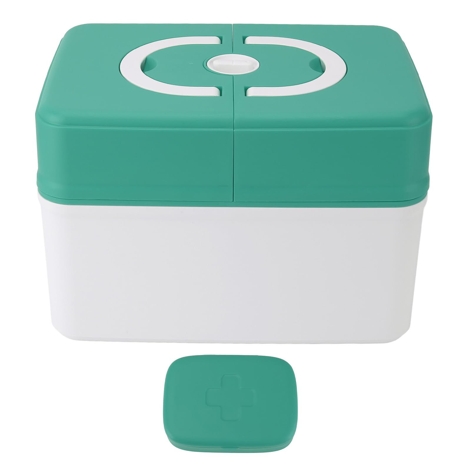 Ejoyous Pudełko do Przechowywania Leków PP Pojemnik na Zestaw Medyczny 31,5 X 21,5 X 22 Cm z plombą Przenośny Organizer o Dużej Pojemności do Przedszkola w Szkole Domowe Artykuły Ratunkowe (GREEN)
