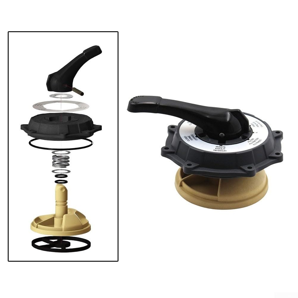 Conjunto de válvula de control para Intex 26645EG SX2100, piezas de repuesto de bomba de filtro de arena, kit de reparación de plástico resistente a los rayos UV, 6.75 pulgadas de altura