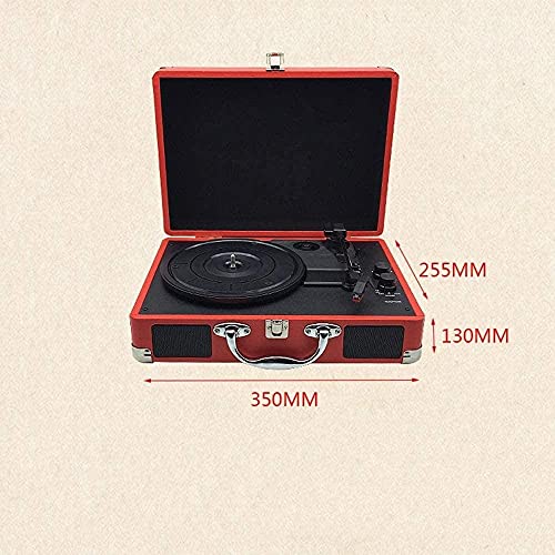 Tourne-Disque Vinyle rétro Gramophone créatif Haut-Parleur Bluetooth rétro Valise Rouge Tourne-Disque enregistreur - Les Beatles, Paul McCartney, John Lennon, RIngo Starr, George Harrison Tourne-Disque Vinyle rétro Gramophone créatif Haut-Parleur Bluetooth rétro Valise Rouge Tourne-Disque enregistreur – Image 4