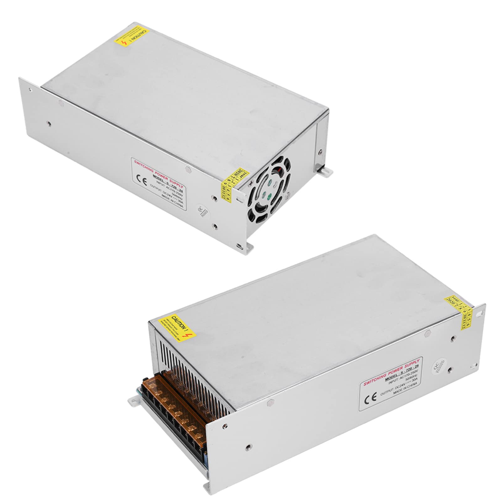 Jiawu Sterownik Zasilacza Przełączającego, Sterownik światła LED ze Stopu Aluminium 24 V od 48 W do 1500 W, Zasilacz DC24V do Automatyki Przemysłowej Wyświetlacz LED Radio CCTV Komputer