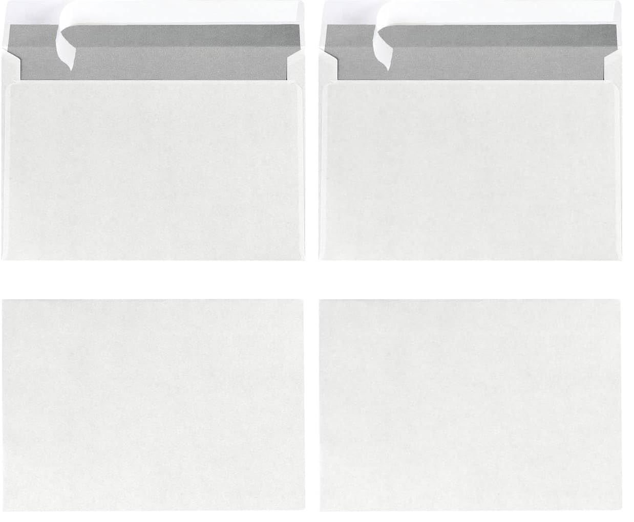 Herlitz Briefumschlag C6 Haftklebend, 100 Stück mit Innendruck in Folienpackung, eingeschweißt, weiß (Packung mit 2)