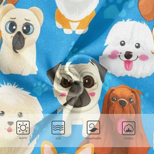 Flower Girls Underwear Toddlers 2t Cotton Girl Panties Cute Cute Cartoon Dogs Breeds Blue Kids Briefs Undies3