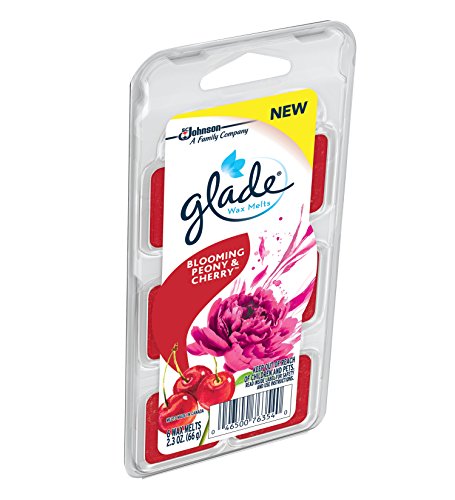 Glade Wax Melts Refills Blooming Peony & Cherry, 2.3 oz (Pack of 8)