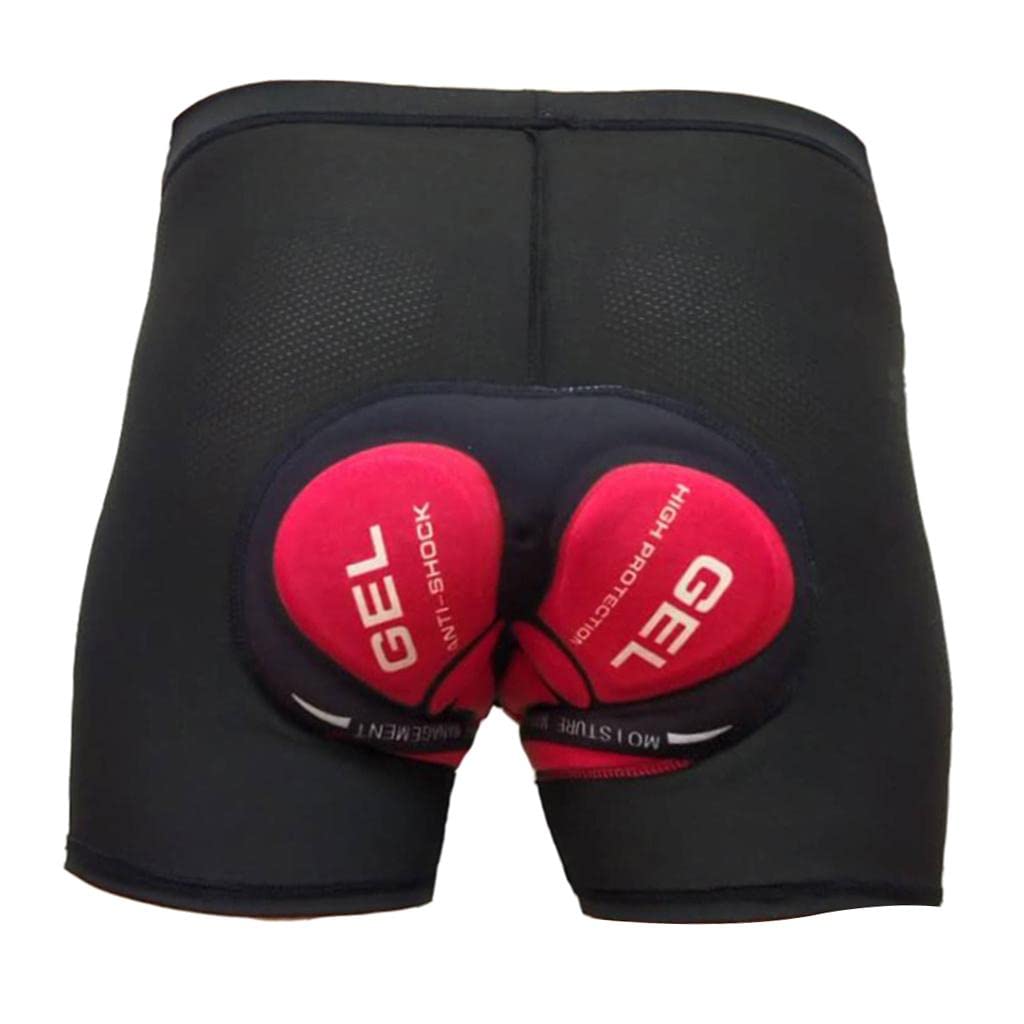 F Fityle Shorts de Vélo Gel 3D Rembourré sous-Vêtements Antidérapant, Respirant et Adsorbant
