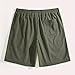 Men Shorts Mokaloha Mens Shorts Pacificozy Runnings Short Wide Leg Fashion Slacks Male Regular Split Solid Color Elastic Waist Cool Joggers Army Green