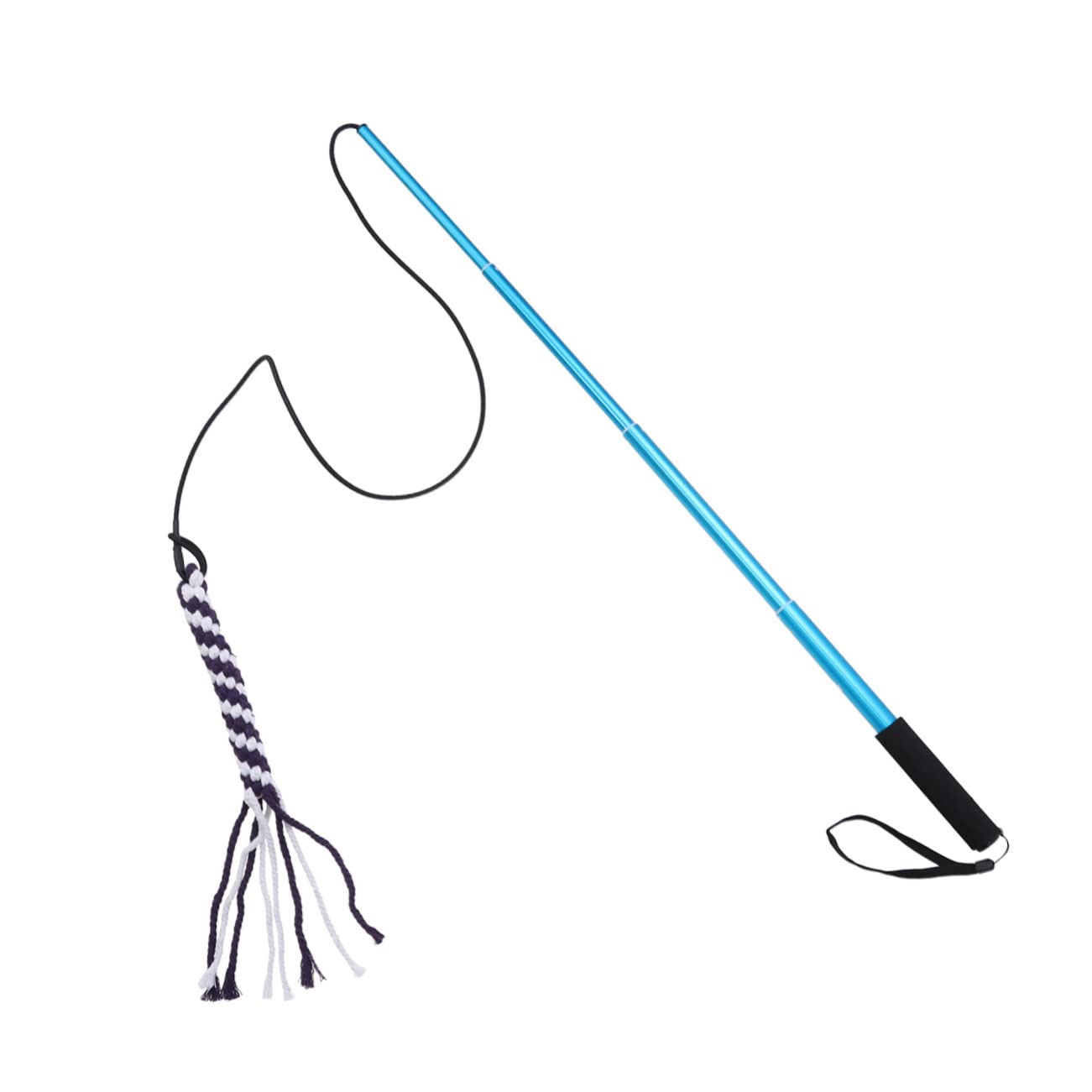HOLIDYOYO Interactive Dog Extendable Flirt Pole Chasing for Pets Blue Engaging Exercise Tool for Dogs Promotes Mental Stimulation and Playfulness