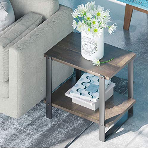 ZINUS Brock 53 cm Solid Wood Side Table | End Table | Easy Assembly