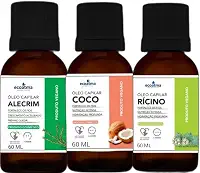 Óleo De Rícino Coco E Alecrim Terapia Capilar 60ml Cada - Premium